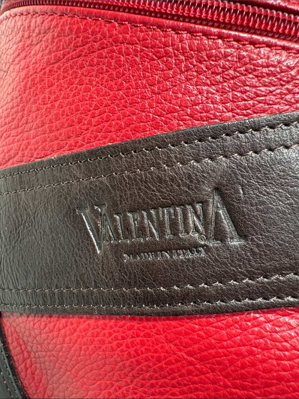 Valentina Italian Pebbled Leather Sling Bag Backpack Purse - Picture 3 of 16